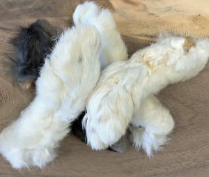 Rabbits Feet (With Fur) 250g