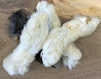 Rabbits Feet (With Fur) 250g